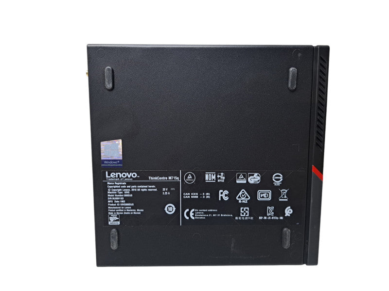 Lenovo M715q 2nd Gen | Ryzen 5 PRO 2400GE @ 3.20GHz, 16GB DDR4, 256GB NVMe