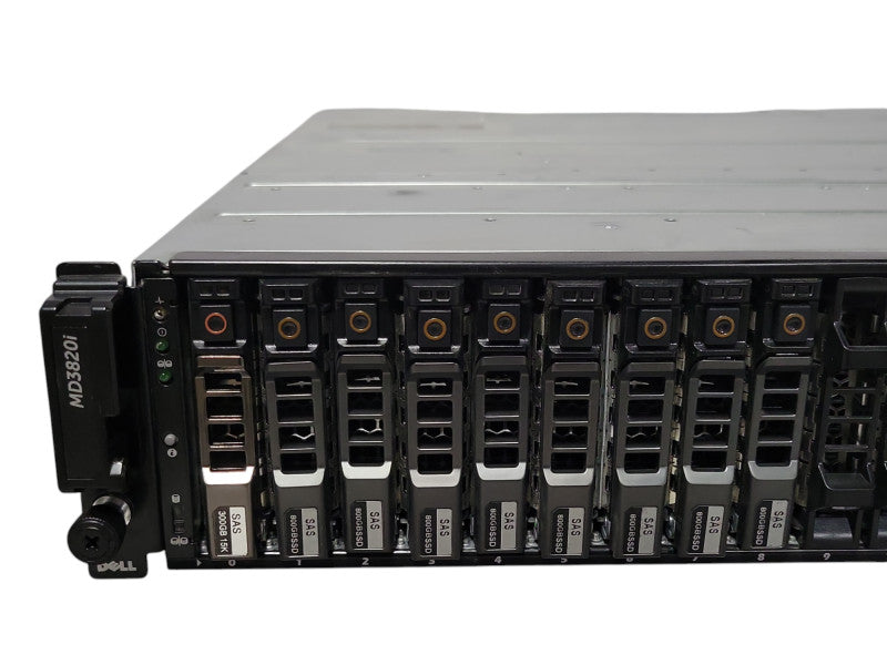 Dell PowerVault MD3820i 24x 2.5" Bays Storage Array, 2x 10G-iSCSI-2 Modules _
