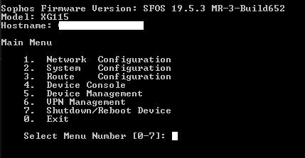 Sophos XG115 Rev 3, 4-Port Gigabit Firewall Appliance, Factory Reset