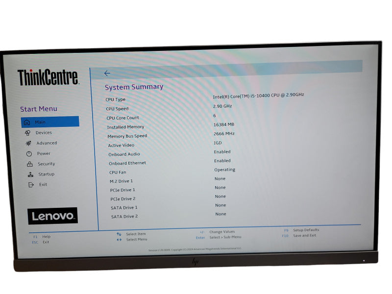 Lenovo ThinkCentre M70s Desktop i5-10400 CPU @ 2.90GHz 16GB DDR4 Ram ÃŽÂ¸