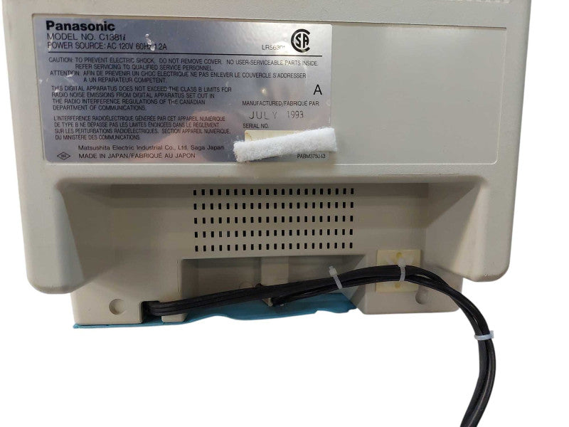 Panasonic PanaSync CRT 13" Monitor Model: C1381i =