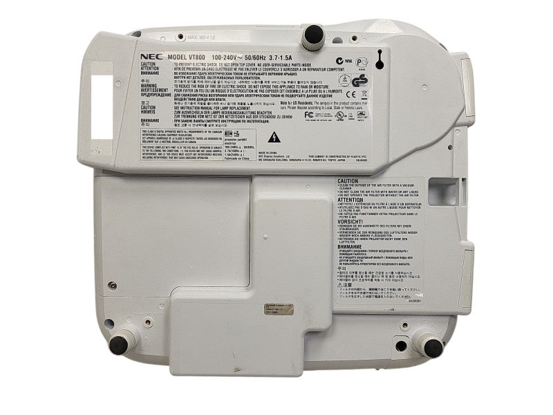 NEC VT800 XGA 2700 ANSI Lumens Projector 442 Lamp Hours  $