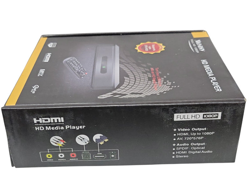 Open-Box Measy Full HD 1080P HD MEDIA Player w/ HDMI Cable, Remote and power  Q_