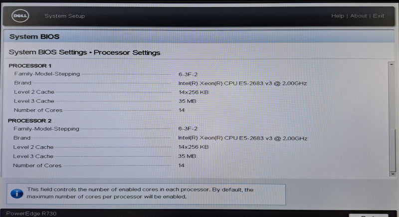 Dell R730 2U 8x 3.5" | 2x Xeon E5-2683 v3 @2.00GHz 14C, 128GB DDR4, H730 Mini