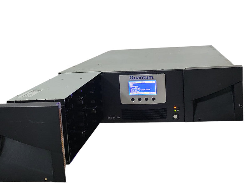 Quantum Scalar i40 Tape Library with 2x LTO-6 FC HH Drives, READ _