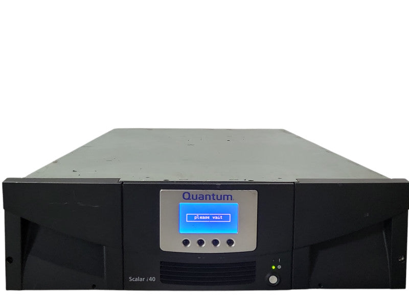 Quantum Scalar i40 Tape Library with 2x LTO-6 FC HH Drives, READ _