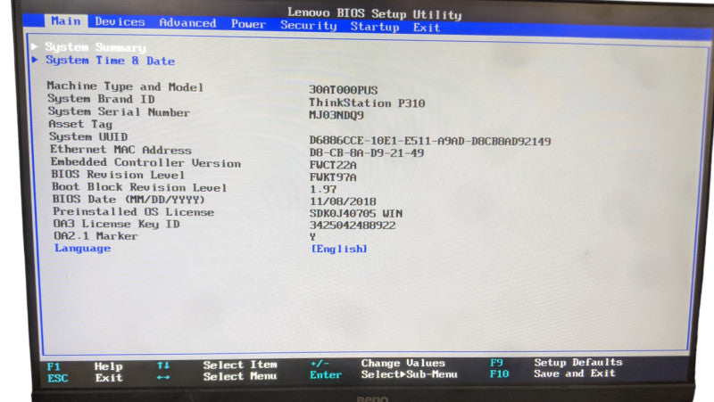 Lenovo ThinkStation P310 | Xeon E3-1245 v5 | 16GB DDR4 | No HDD | K2200
