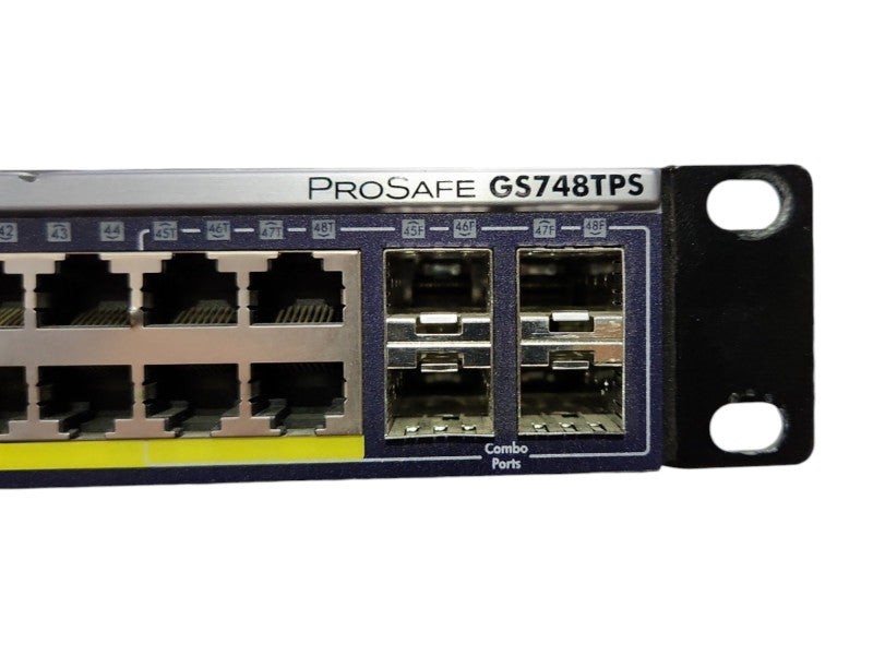 Netgear GS748TPS 48-port PoE Gigabit Switch w/ 4x SFP 2x HDMI Stacking VLAN