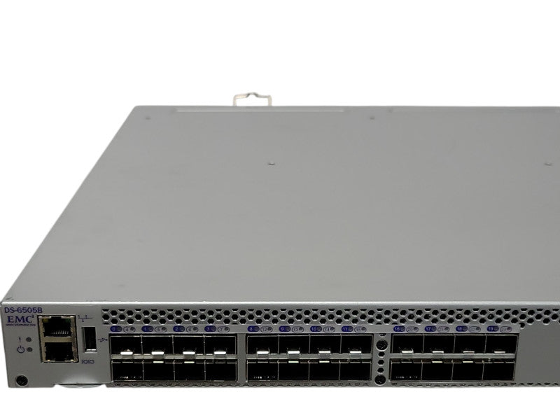 Brocade EMC EM-6505-24-16G-1R 24-Port Active FC Switch, 2x PSU _