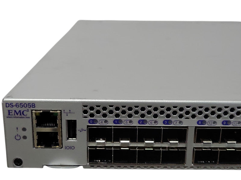 Brocade EMC EM-6505-24-16G-1R 24-Port Active FC Switch, 2x PSU _