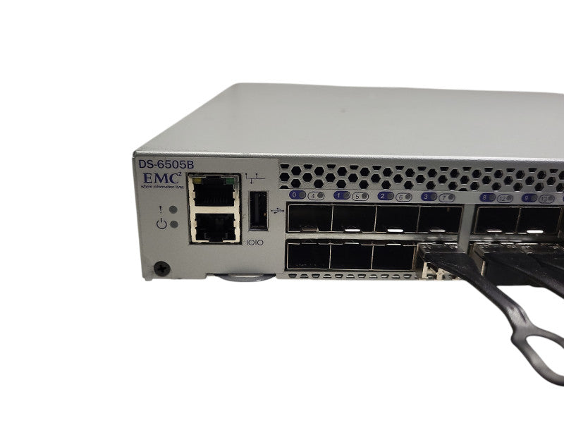 Brocade EMC DS-6505B 24 Port Active 16Gb FC Switch 100-652-602 READ $