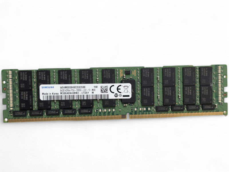 64GB Samsung DDR4 Server Memory Module 4DRx4 PC4-2666V-LD2-12-MA0 Q-