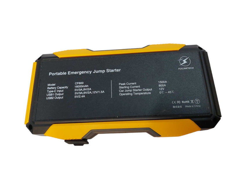 Flylinktech Portable Emergency Jump Starter Model: CF600 =