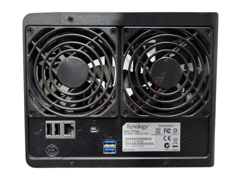 Synology Disc Station DS415play, No HDD, No Cover, No Caddies