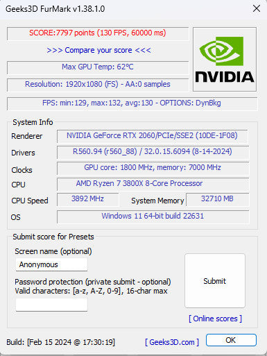 Corsair Gaming Desktop Ryzen 7 3800X 32 GB DDR4 RTX 2060(READ)