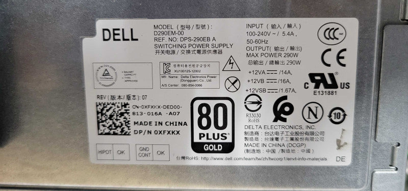 Dell Precision Tower 3620, Xeon E3-1245v5 3.5GHz, 16GB RAM, Quadtro K2200 GPU _