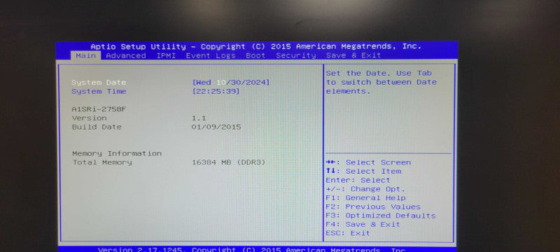 Supermicro A1SRi-2758F 1U Server, Intel Atom CPU, 16GB DDR3 RAM, No HDD, READ _
