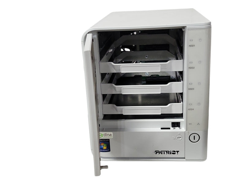 Patriot Javelin S4 4-Bay Media Server with 3x HDD Trays, READ _