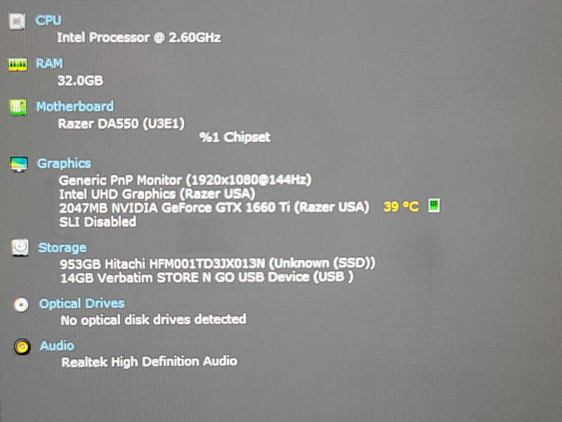 Razer Blade 15| i7-10750H| 32GB DDR4| GTX 1660 Ti| 1TB SSD β Lap200 READ