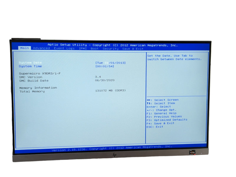 Supermicro X9DR3/i-F X9DRi-F 2x Intel Xeon E5-2697 v2 @ 2.70Ghz 128GB RAM -
