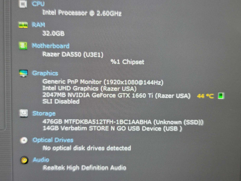 Razer Blade 15| i7-10750H| 32GB DDR4| GTX 1660 Ti| 512GB SSD READβ Lap200