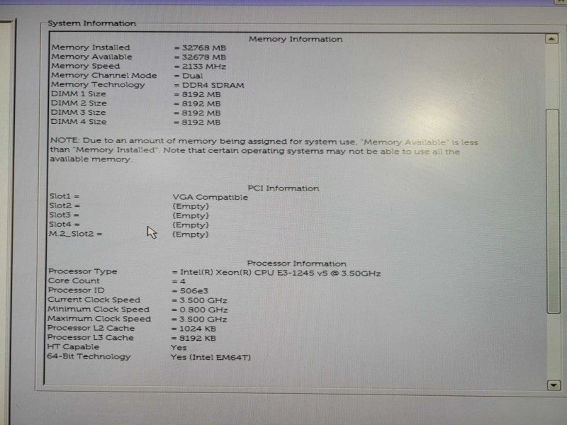 Dell Precision T3620 | Xeon E3-1245 v5 @ 3.50GHz 4C, 32GB DDR4 !