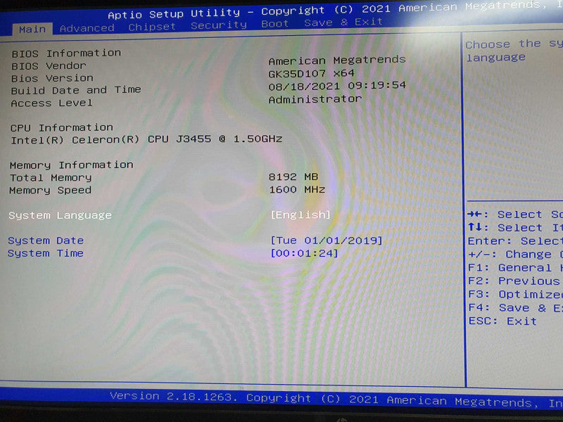 Beelink GK35 Mini PC | Intel Celeron J3455 @ 1.5GHz | 8GB RAM | No HDD/OS Q