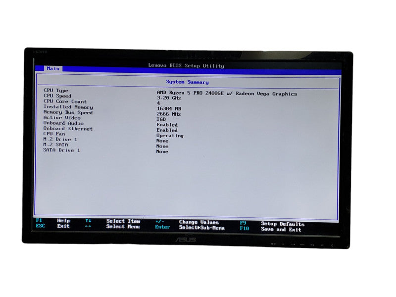 Lenovo ThinkCentre M715Q Tiny AMD Ryzen 5 Pro 2400GE w/ Radeon Vega Graphics