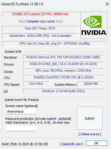 EVGA NVIDIA GeForce GTX 750 Ti 2GB GDDR5 Graphics Card 02G-P4-3751-KR Q