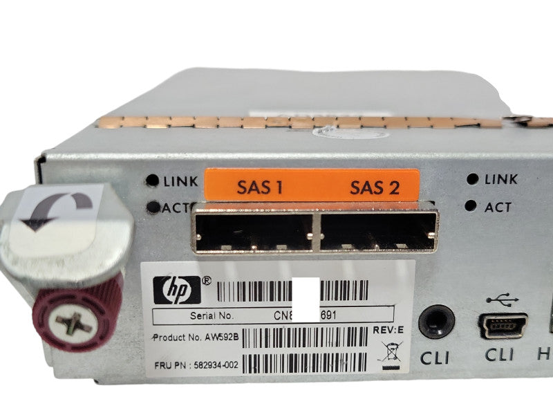 HP Storageworks P2000 Storage Array Controller Model AW592B , READ _