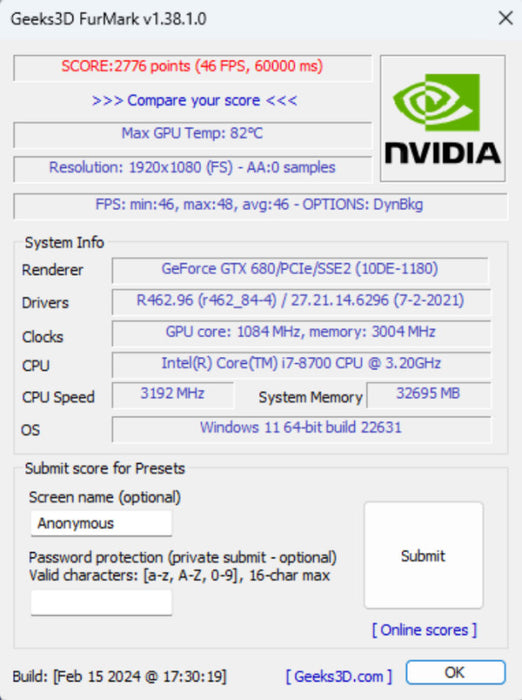 EVGA GeForce GTX 680 4GB GDDR5 Graphics Card 04G-P4-3687-KR