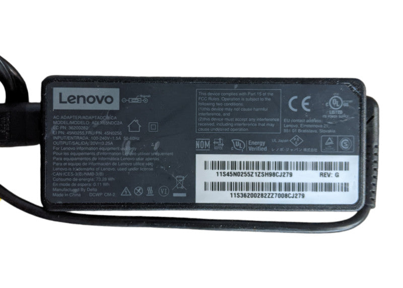 Genuine Lenovo 65W 20V 3.25A AC Adapter | Square Tip Q