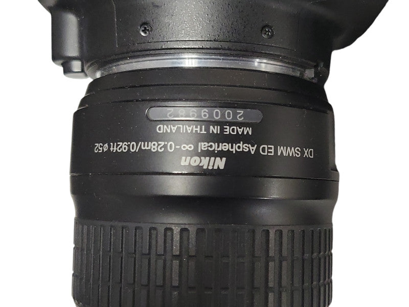 Nikon D40 digital camera with Nikon DX SWM ED Aspherical Lens & Case READ _