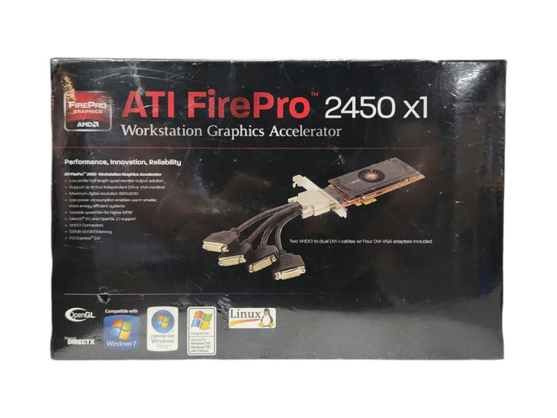 *NEW SEALED* ATI FIREPRO 2450 X1 WORKSTATION GRAPHICS ACCELERATOR