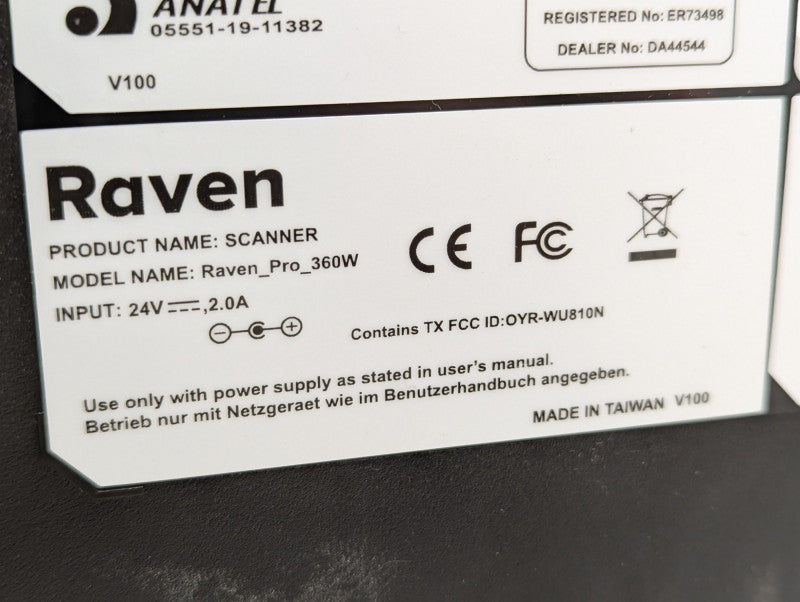 RAVEN PRO Pro_360W Document Scanner Wireless Scan to Cloud Q-