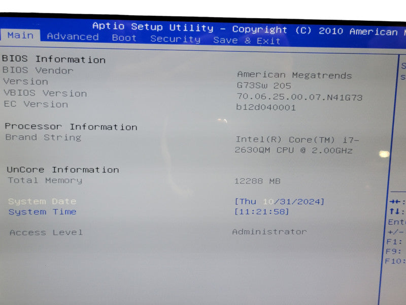 ASUS  G73S| i7-2630HQ| 12GB DDR3| GTX 460M| NO DRIVE |AS-IS ÃŽÂ² BudLap