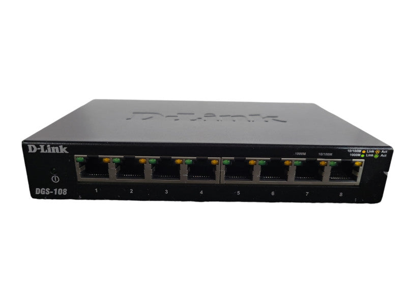 D-LINK DGS-108 8 Ports Gigabit Ethernet Switch with !