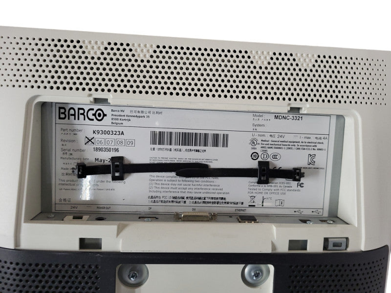 Barco Nio Color 3MP LED (MDNC‑3321) w/ AC Adapter  Q