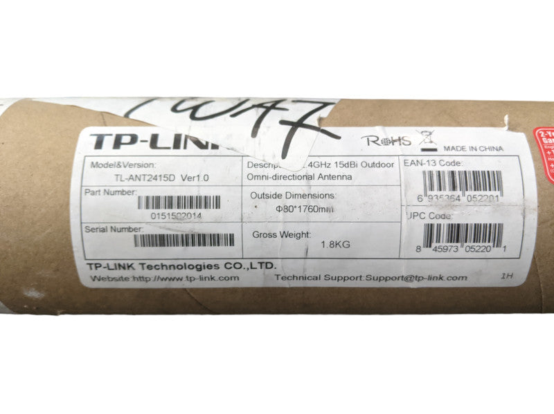TP-Link 2.4GHz 15dBi Outdoor Omni-directional Antenna #TL-ANT2415D