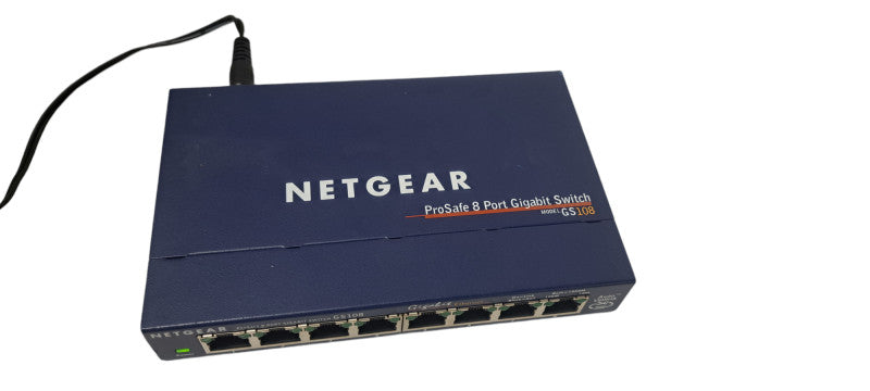 Netgear 8-Port 10/100/1000 Gigabit Ethernet Unmanaged Switch W/Power Adapter