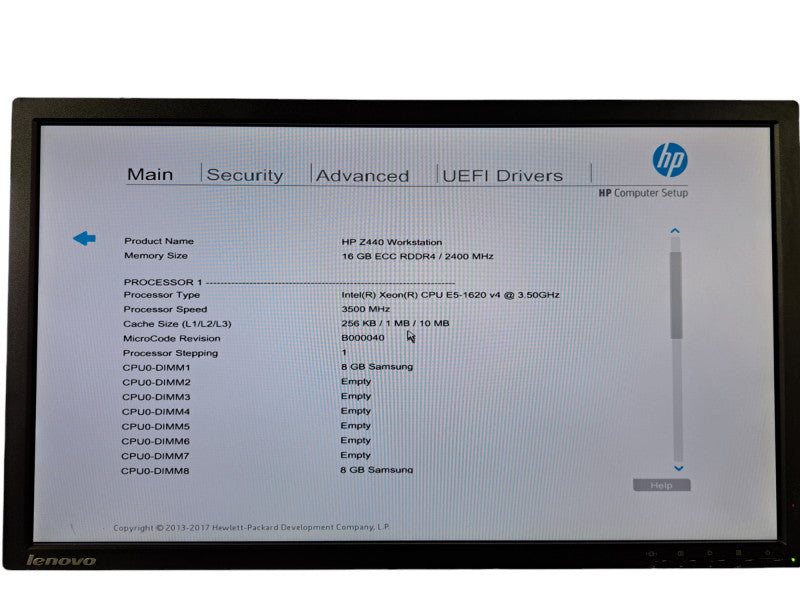 HP Z440 | Xeon E5-1620 v4 @3.5GHz, 16GB DDR4, Quadro K2200, 256GB NVMe, 3TB HDD