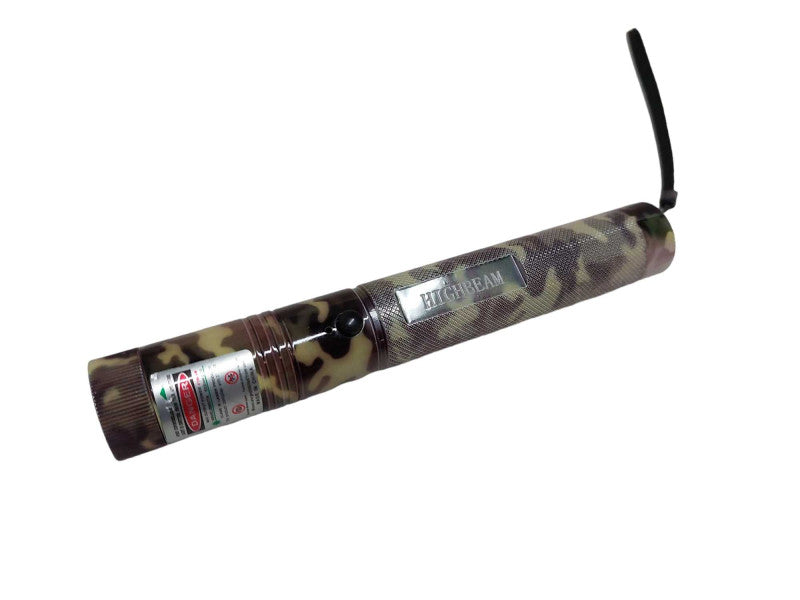 Super High Beam Green Light Camo Print Laser Pointer  =