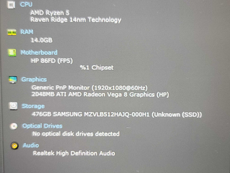 HP Laptop 15-ef0010ca| Ryzen 5 3500U| 16GB DDR4| Radeon Vega 8| 512GB m2 READ β BudLap