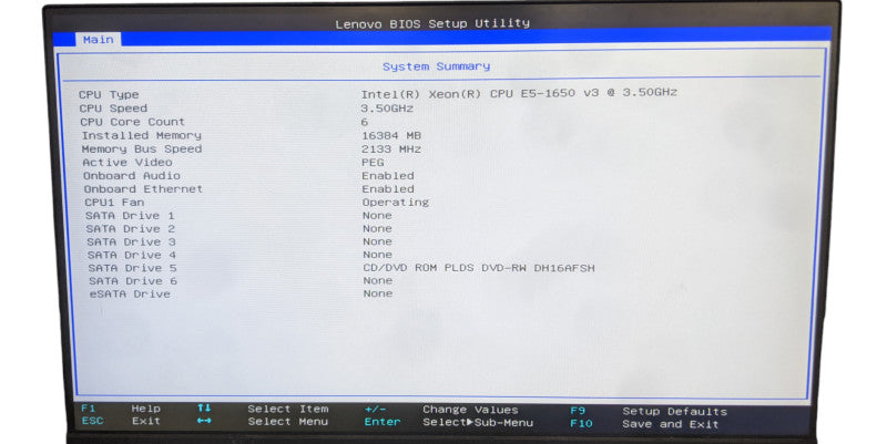 Lenovo ThinkStation P500 | Xeon E5-1650 v3 | 16GB DDR4 | No HDD |Quadro K2200