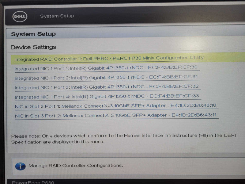Dell PE R630 1U 8x 2.5" 2x Xeon E5-2667 v3 3.2GHz 32GB DDR4 PERC H730 Mini !