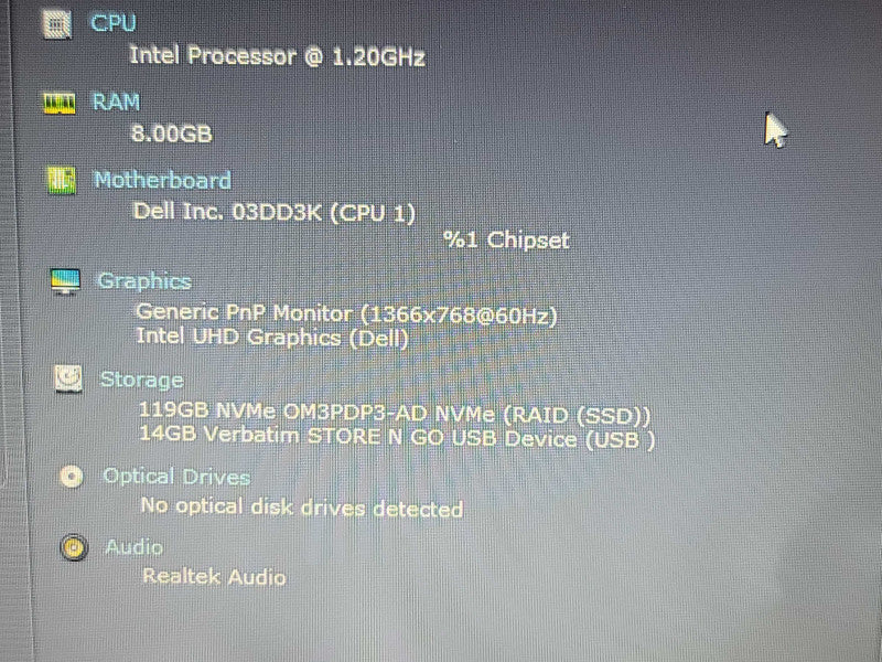 Dell Inspiron 3593| i3-1005G1| 8GB DDR4| 128GB SSD  ÃŽÂ² BudLap