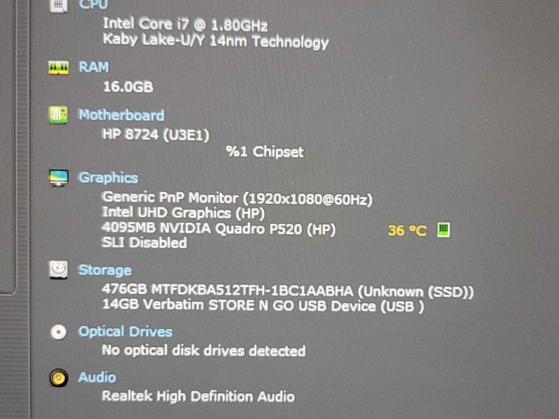 HP Firefly 14 G7| i7-10510U| 16GB DDR4| Quadro P520| 512GB SSD  Qβ Lap200
