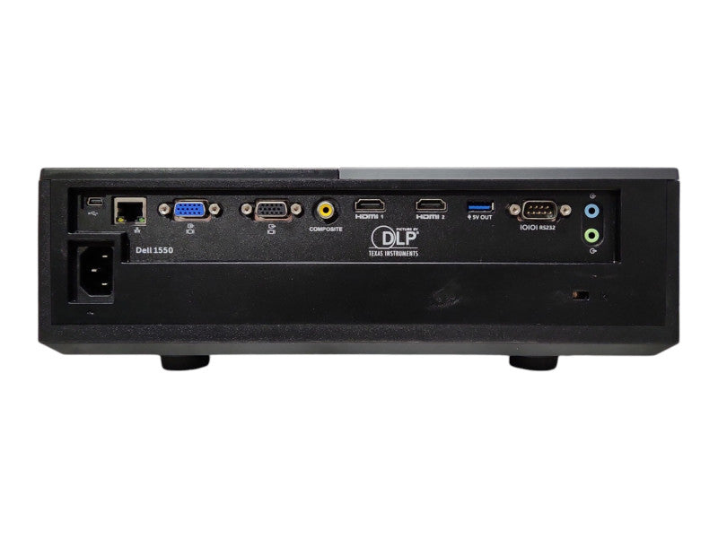 Dell 1550 Projector XGA Conference Room Projector 3800 Lumens, 1446 Hrs