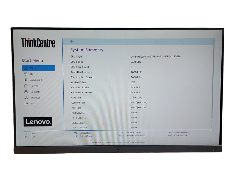 Lenovo ThinkCentre M70s Desktop SFF i5 - 10400 CPU @ 2.90GHz 16GB DDR4 Ram Qθ