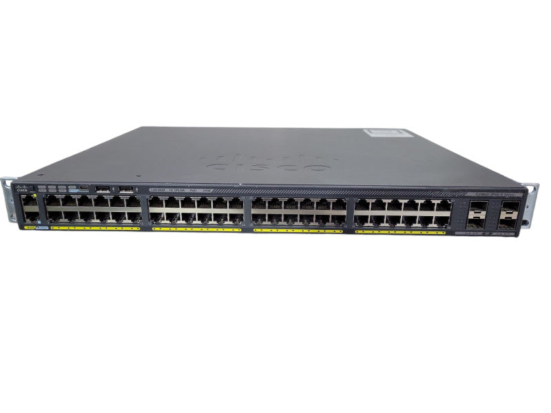 Cisco WS-C2960X-48LPS-L V04 | 48-Port Gigabit PoE+ 370W Switch | 4x SFP !